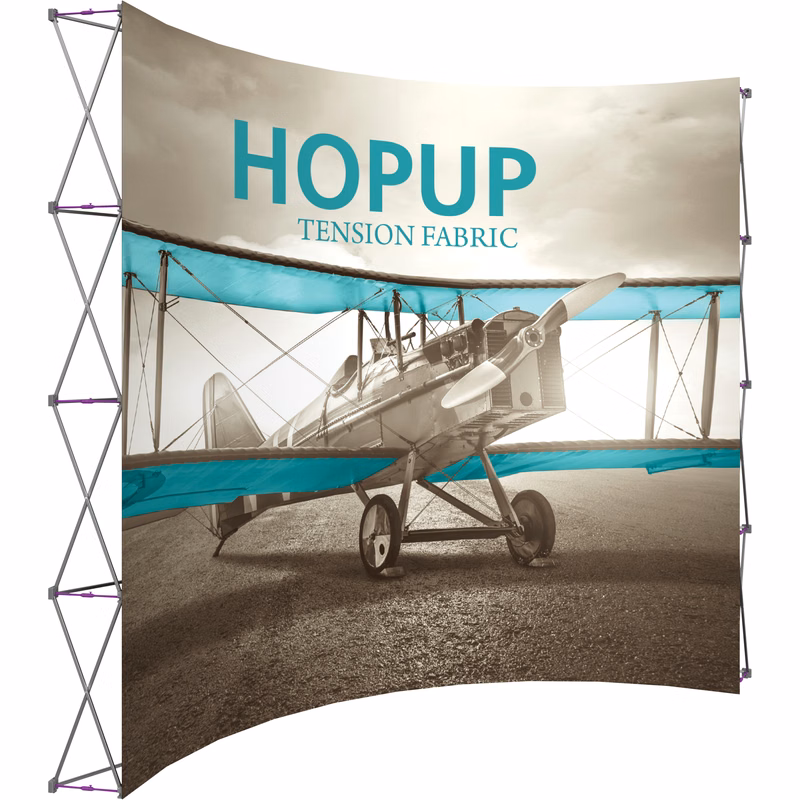 Hopup 13ft Extra Tall Curved Display & Front Graphic