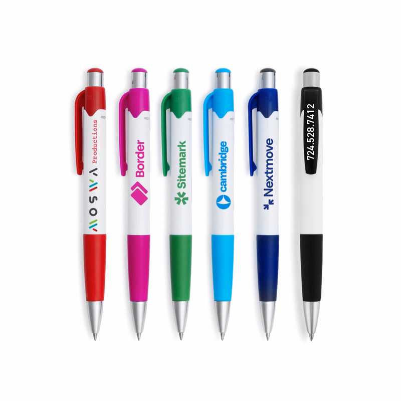 Maddie Gel Click Pen w/ Recycled Plastic