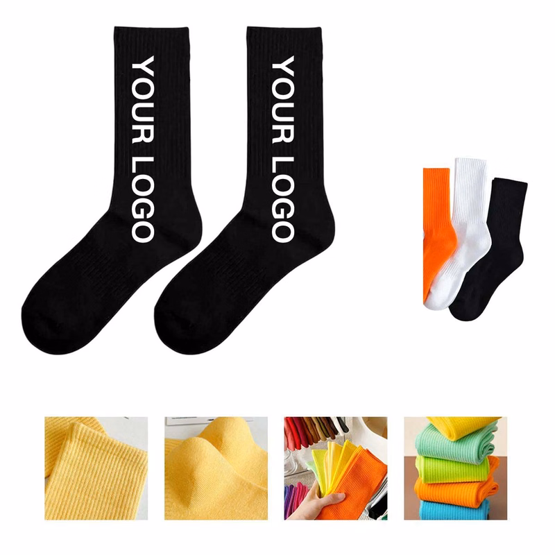 Cotton Socks with Jacquard Knitting Patterns