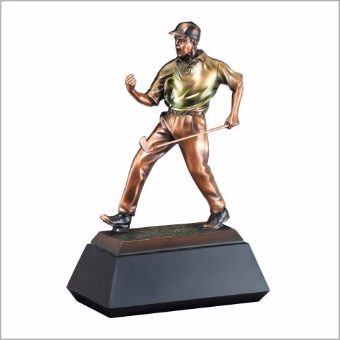 Fist Pump Golfer Resin