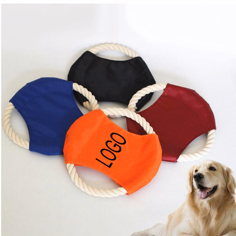 Rope Training Flying Disc/ Pet rope frisbee