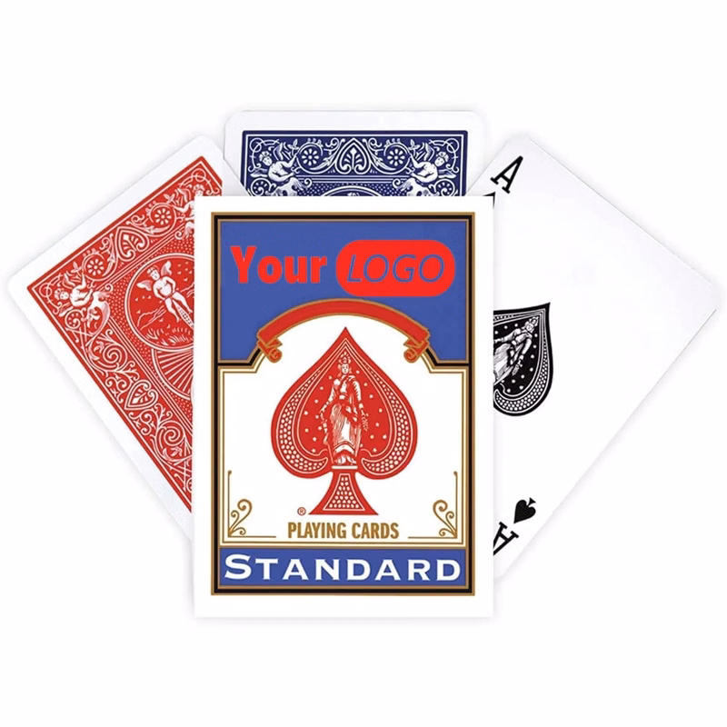 MOQ 500 PCS Personalized Logo Poker Playing Crads Standard