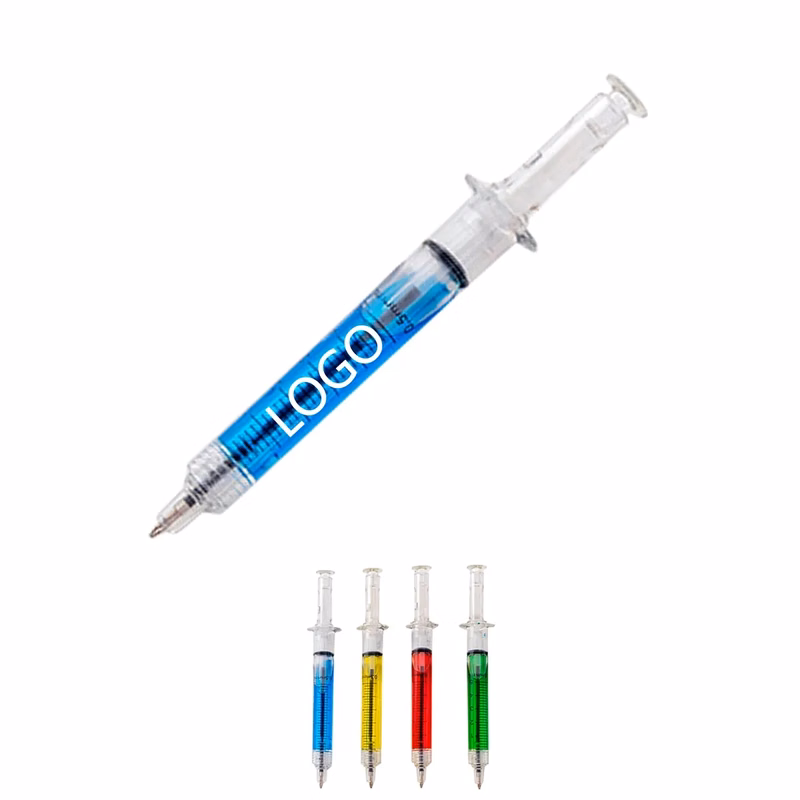 Syringe Shaped Ballpoint Pen With Scale