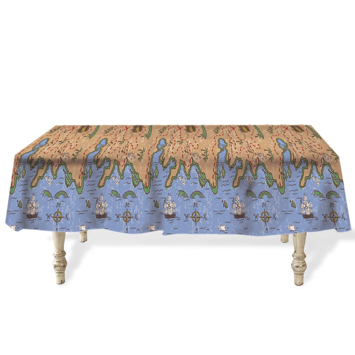 Treasure Map Table Cover 1