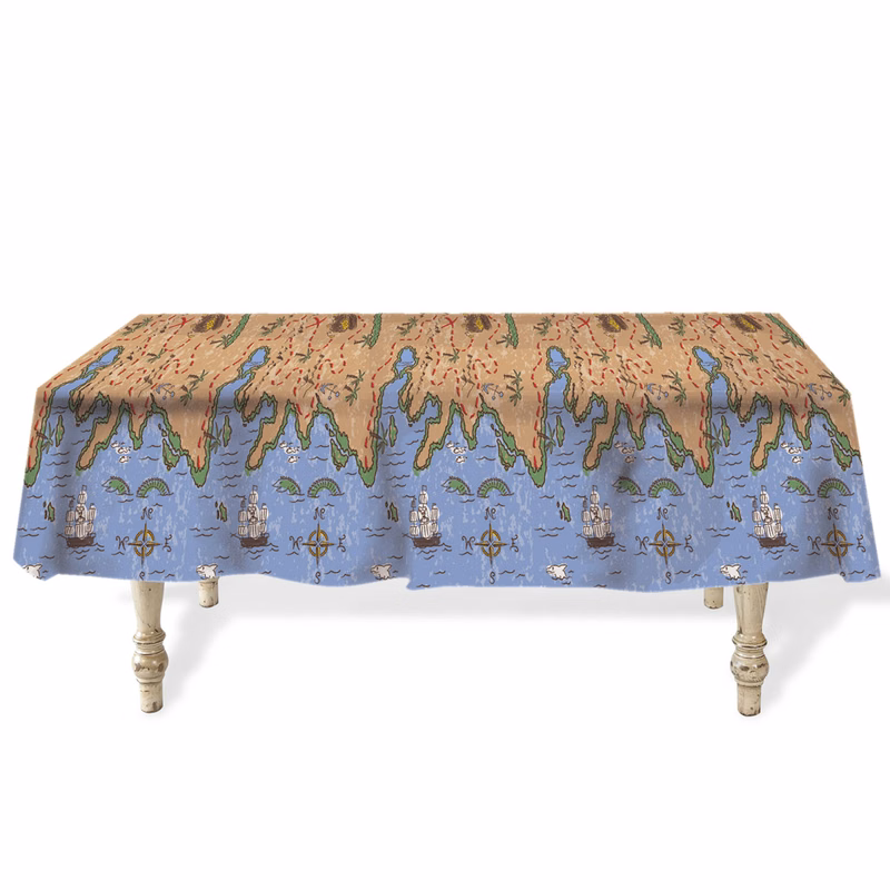 Treasure Map Table Cover