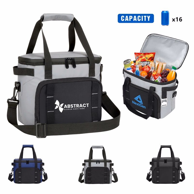 All-Day Chill 16-Can Insulated Cooler Bag W/ Bottle Opener