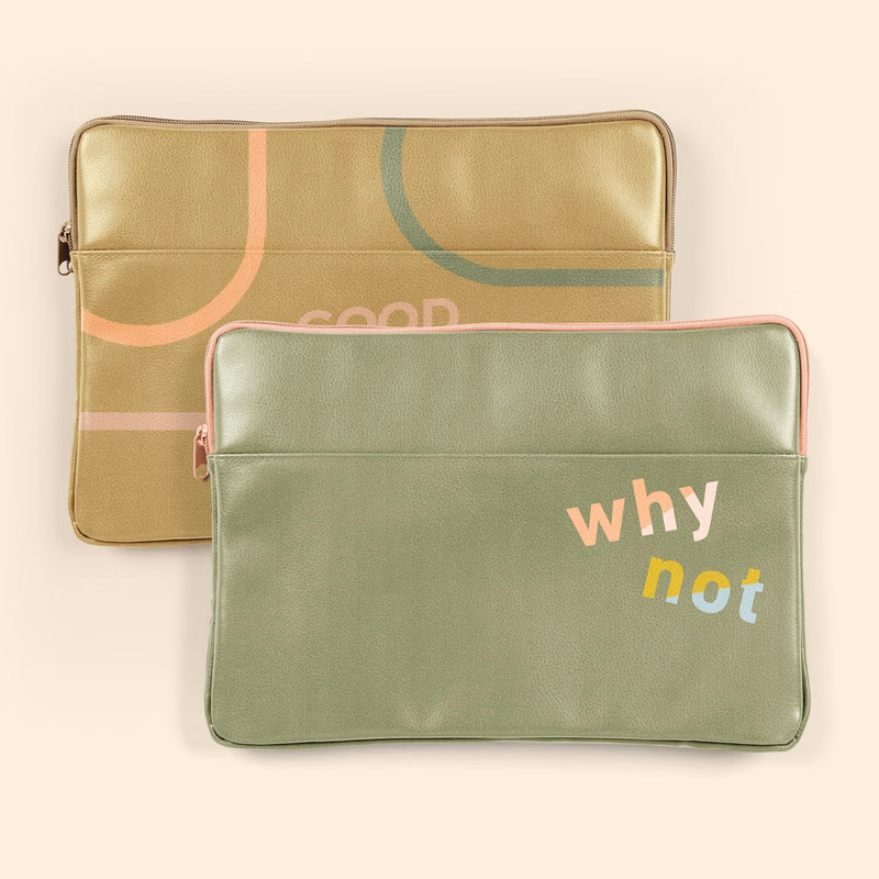 CONTINUED LAPTOP SLEEVES - VEGAN LEATHER - SMALL 13"