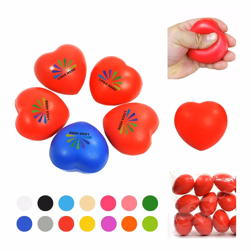 MOQ50 Heart Shape Stress Reliever