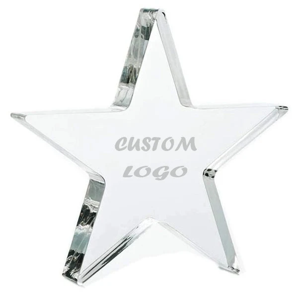 Optical Crystal Star Paperweights 1
