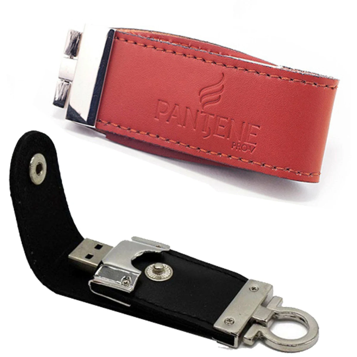 Jersey Leather USB with Keychain 1