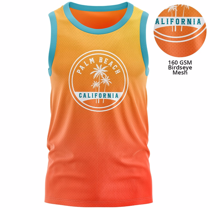 Youth 160 GSM Birdseye Mesh Sleeveless Breathable Tank Top
