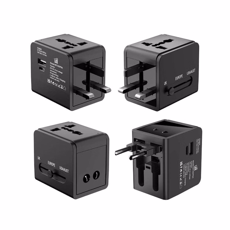 International Travel Adapters - Black