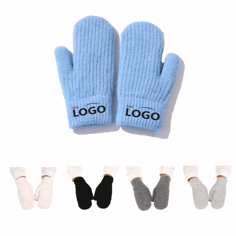 Outdoor Double-Layer Rabbit Fur Warm Gloves