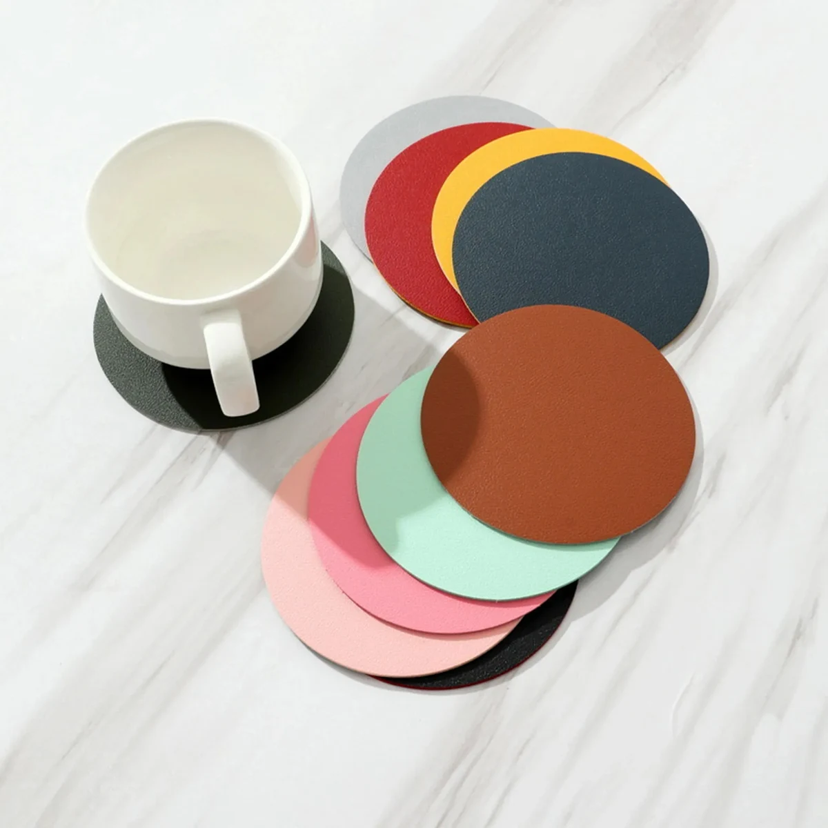 4" Round PVC Coaster 1