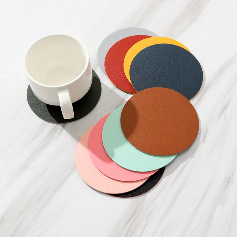 4" Round PVC Coaster