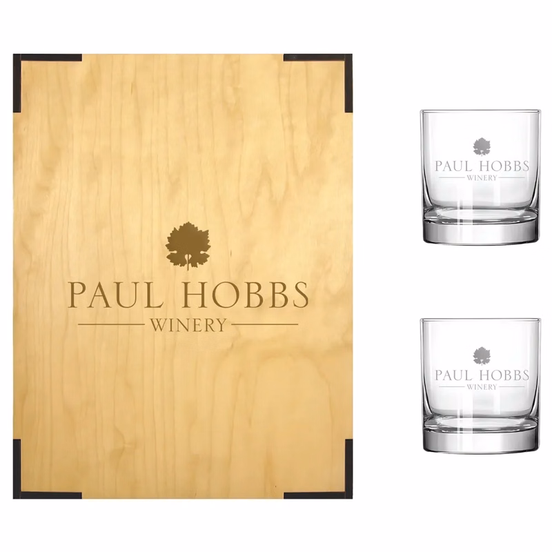 Liquor Bottle and Rocks Glasses Gift Box