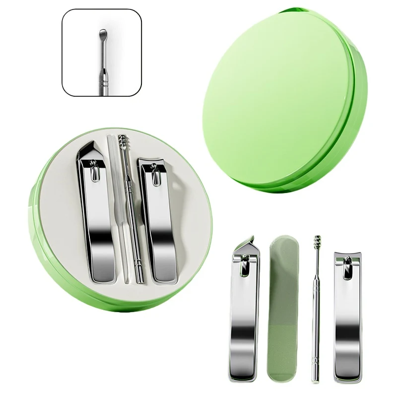 4-in-1 Stainless Steel Nail Clipper Kit W/ Case 1