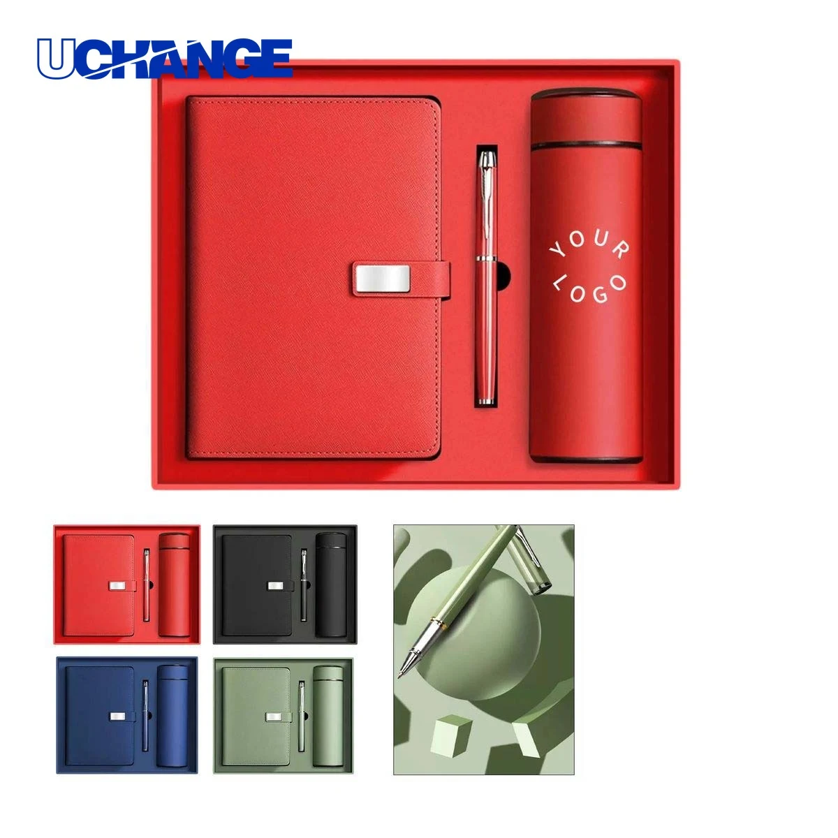 17 oz Tumbler and Notebook Gift Pack Set Portable 1