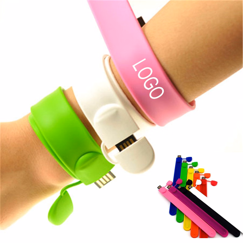 4 GB Silicone Slap On Wristband USB Flash Drive