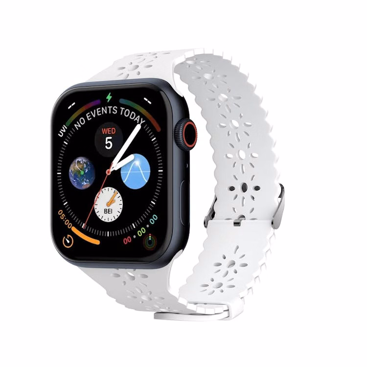 Apple Watch Lace Bands - White Silicone 38mm/40mm/41mm