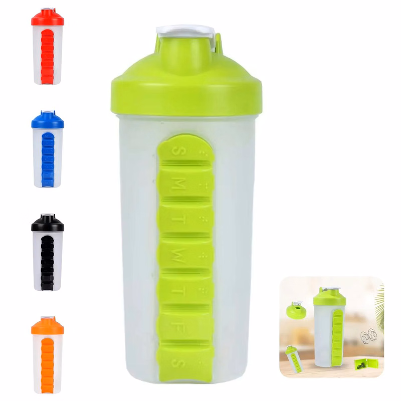Shake Bottle with Pill Box