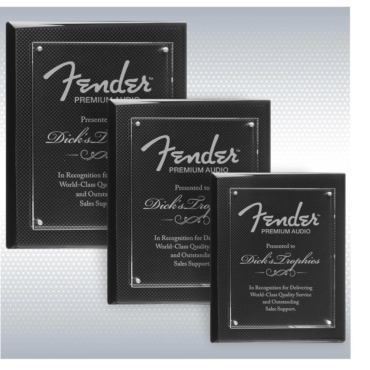 Carbon Fiber Piano Finish Plaque Acrylic Floating Plate 1