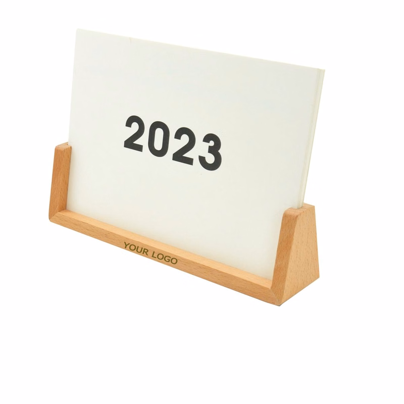 Desktop Whiteboard, Acrylic with Wood Base