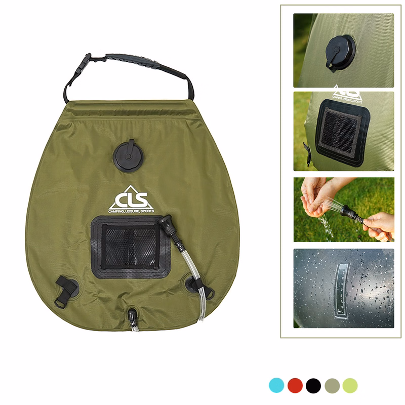 20L Outdoor Portable Solar Camping Shower bag