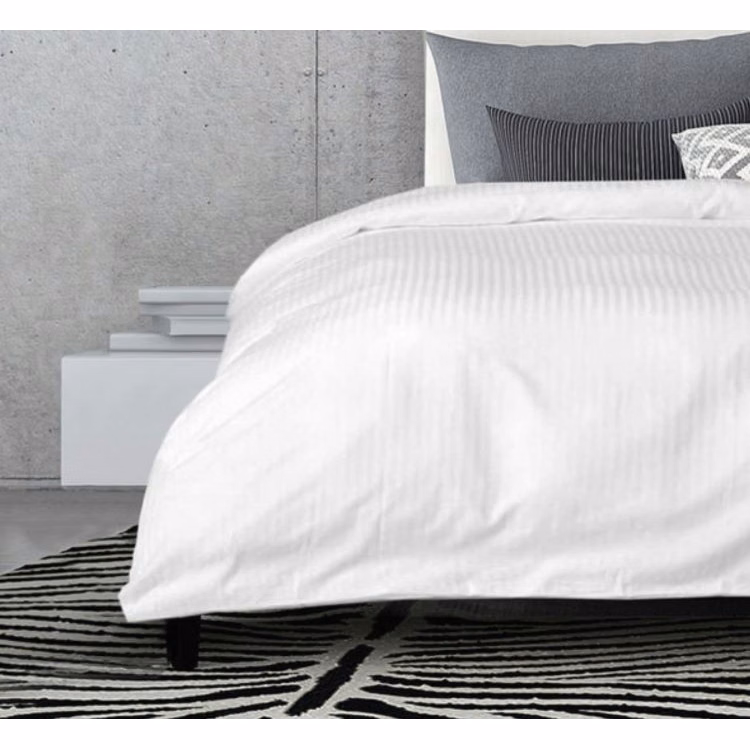 T250 Sateen Stripe Duvet Cover, Queen
