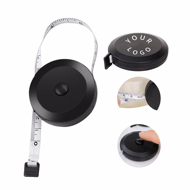 Round Soft Tape Measure With Retractable Button 60"
