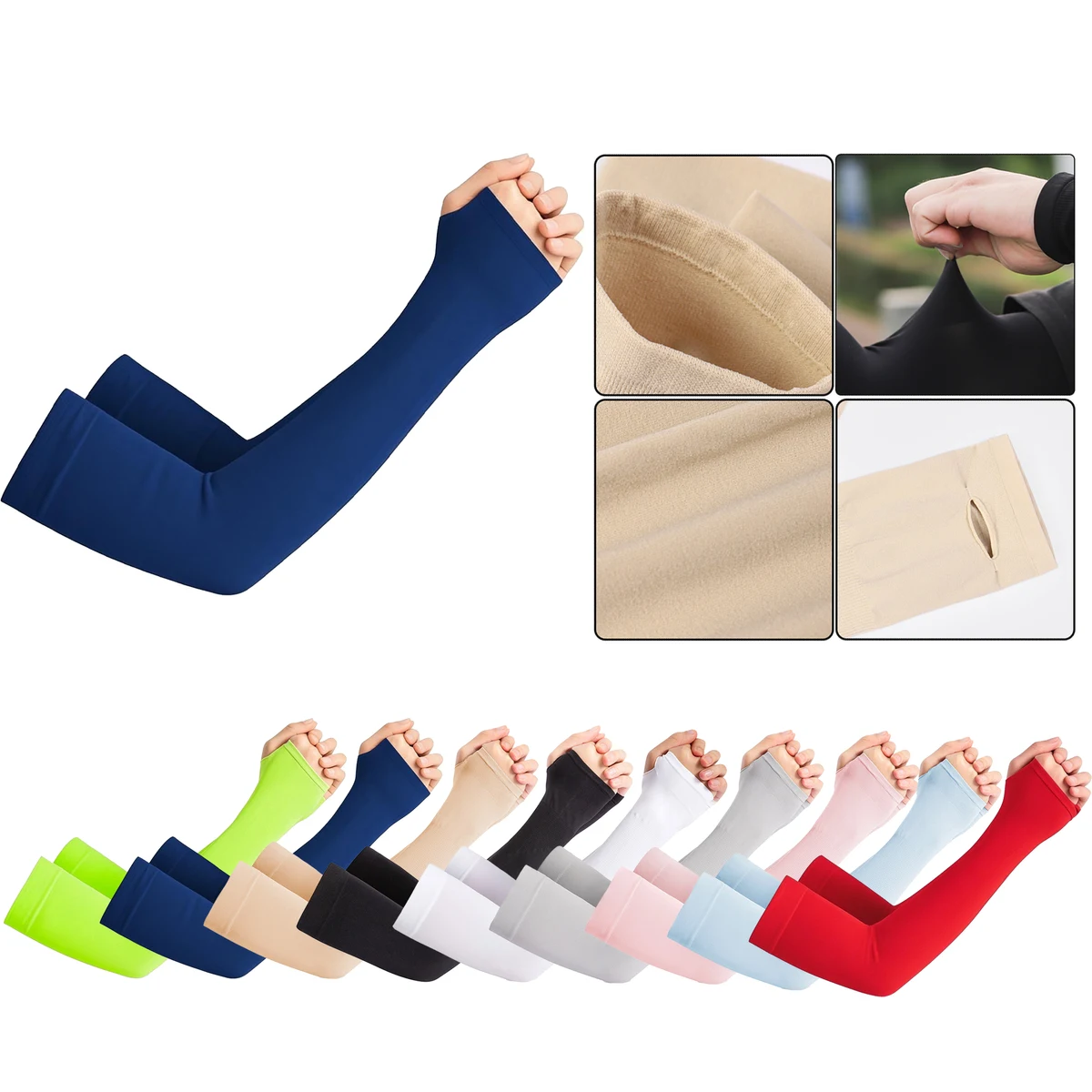 Nylon Sun-protective Breathable Ice Silk Arm Sleeves 1