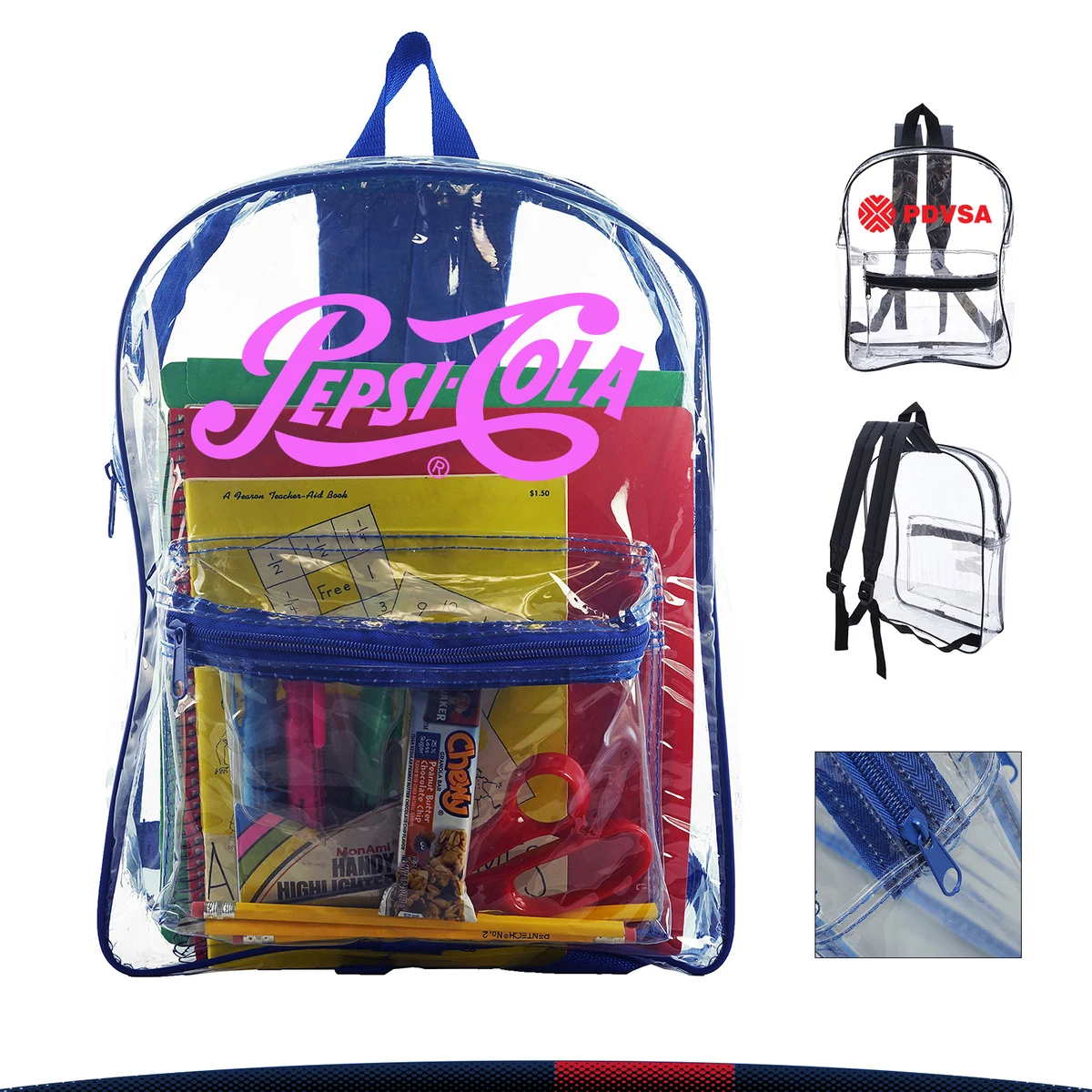 Outip Clear Backpack, custom backpack with logo imprint 1