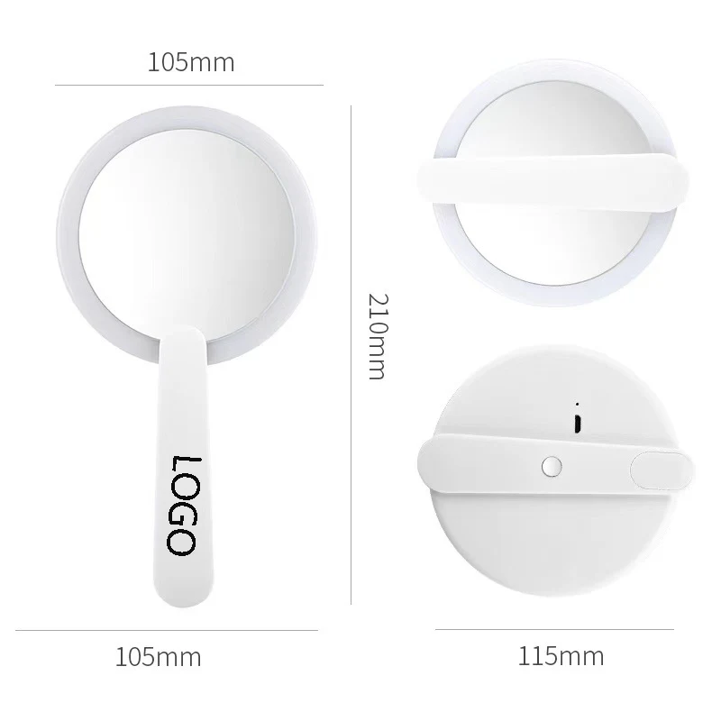 Travel Swivel Foldable Makeup Handheld LED Mirror 1