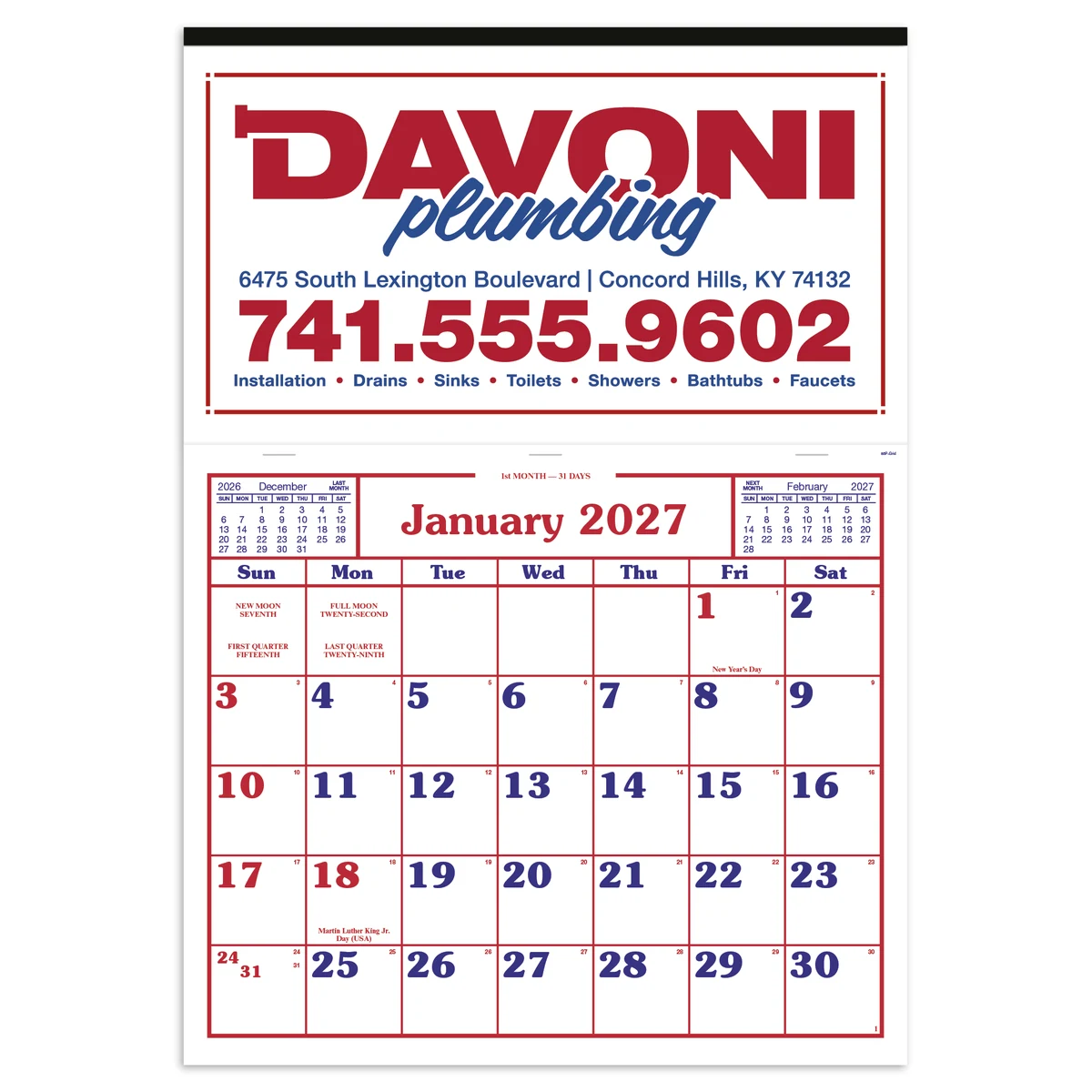 Skinner & Kennedy® Billboard Apron Calendar 1