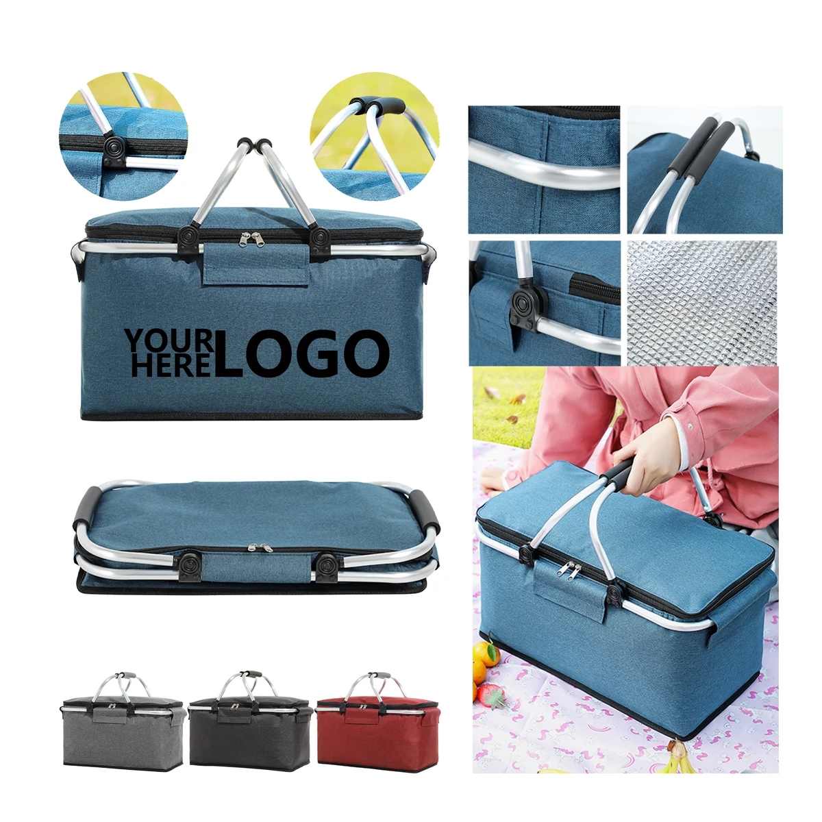 300D Oxford Canvas Cooler Tote 1