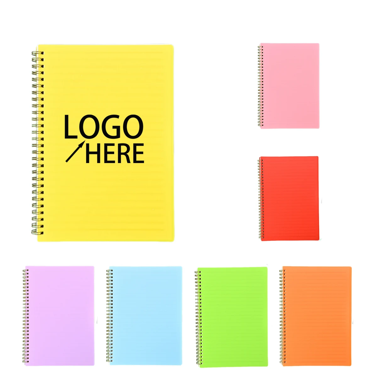 Durable A5 Notebook with Plastic Front and Paper Interior 1