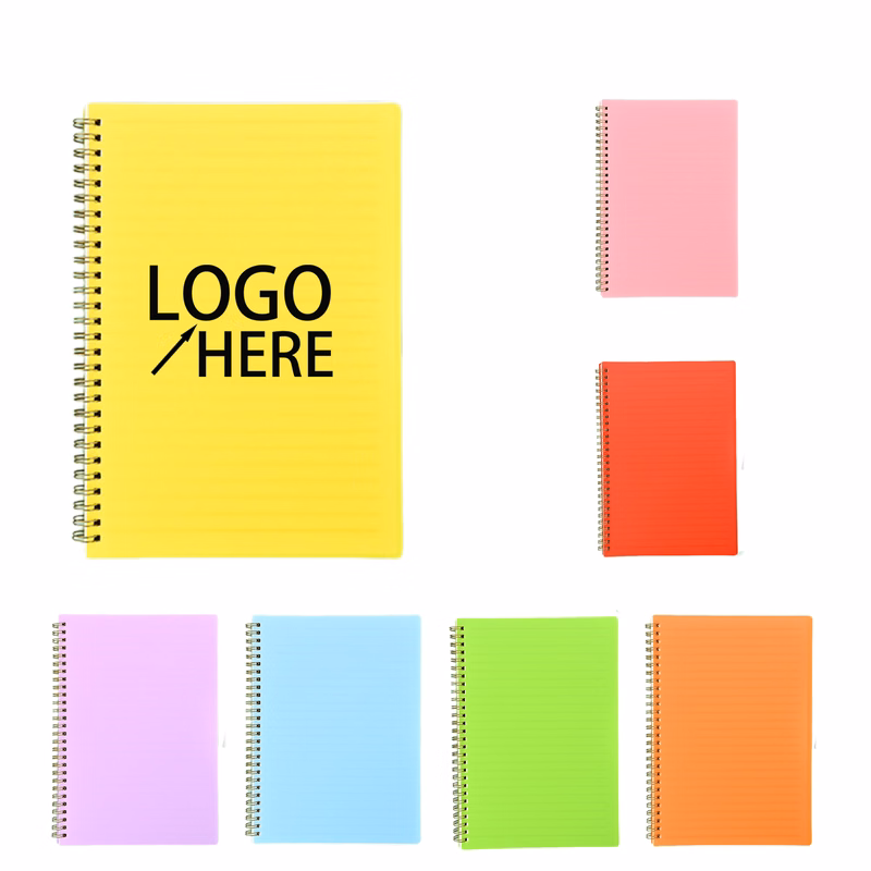 Durable A5 Notebook with Plastic Front and Paper Interior