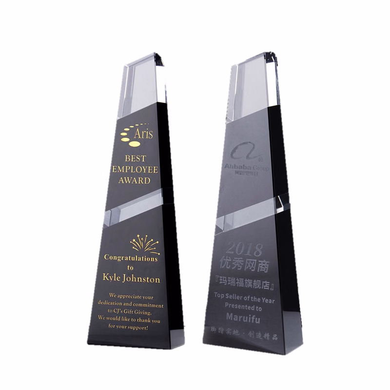Custom Creative Award Crystal Trophy With Gift Box