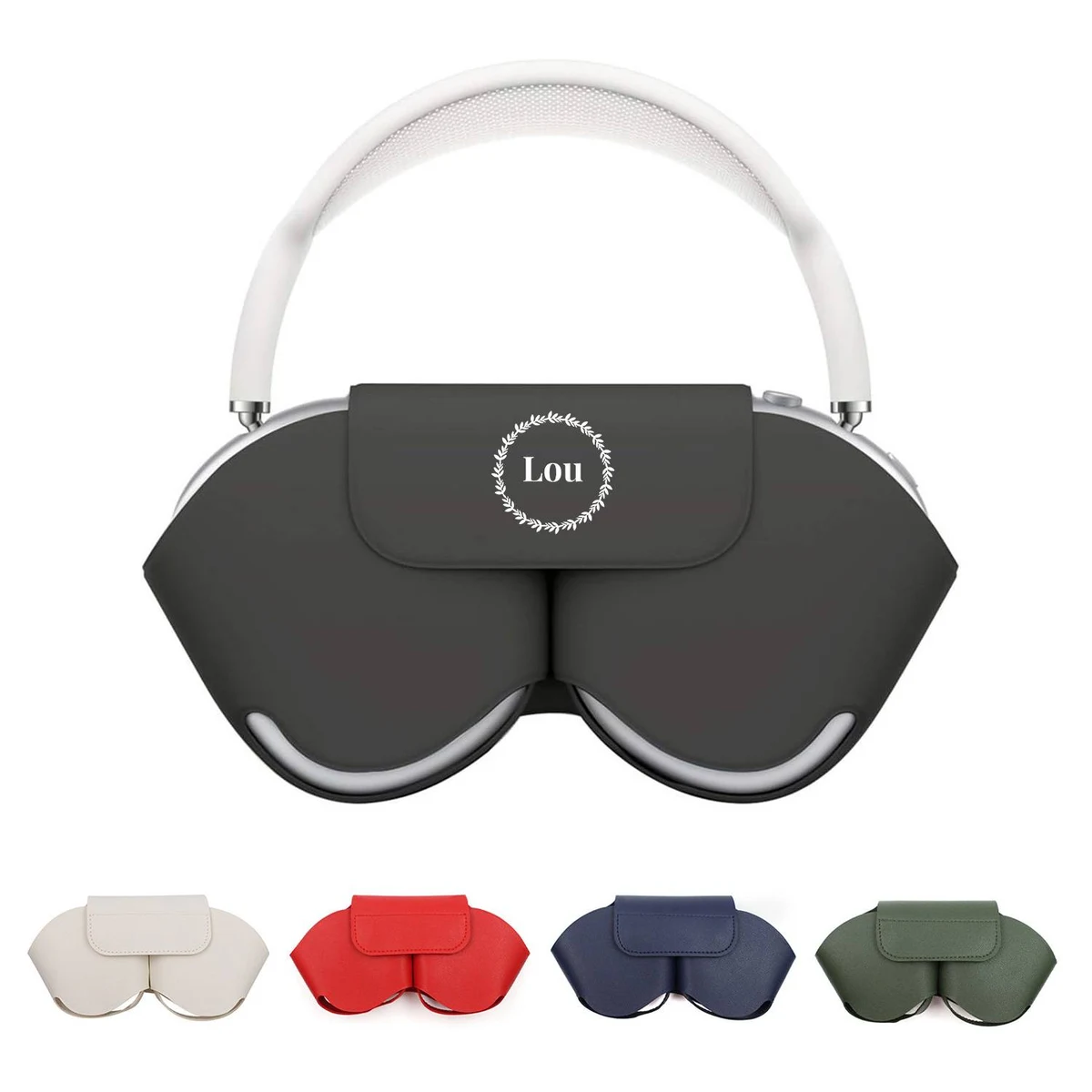 Bluetooth Headphones Leather Case 1