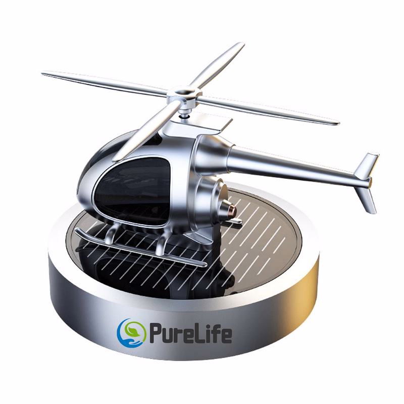 Solar Powered Rotating Car Air Purifier