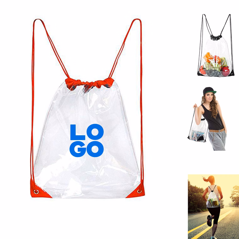 Waterproof Draw String Clear Bags