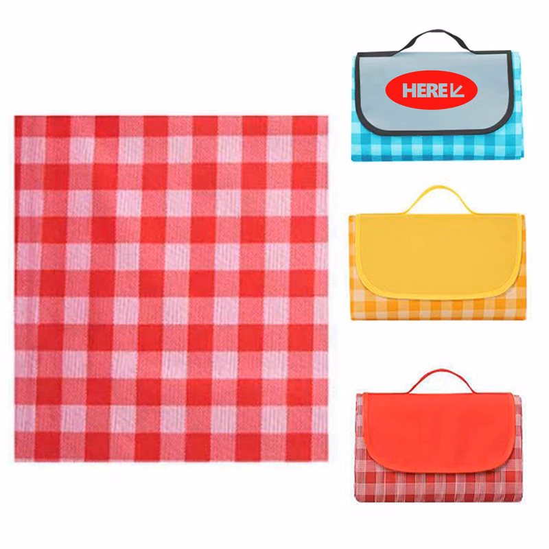 MOQ 50 Foldable Large Picnic Blanket Beach Mat