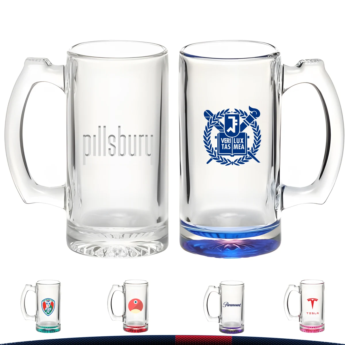 12 oz. Libbey Glass Beer Mugs 1