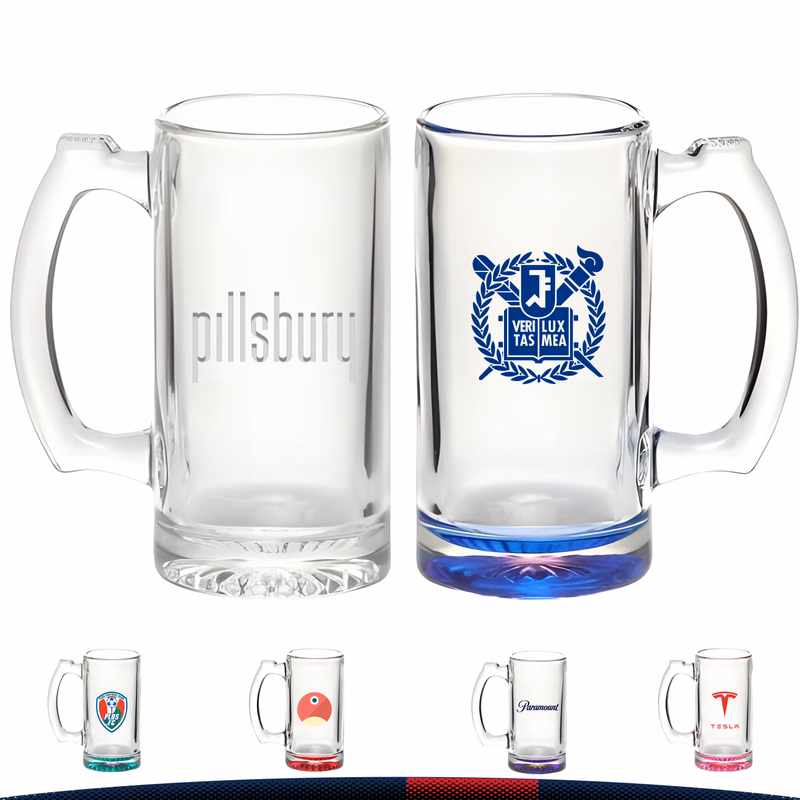 12 oz. Libbey Glass Beer Mugs
