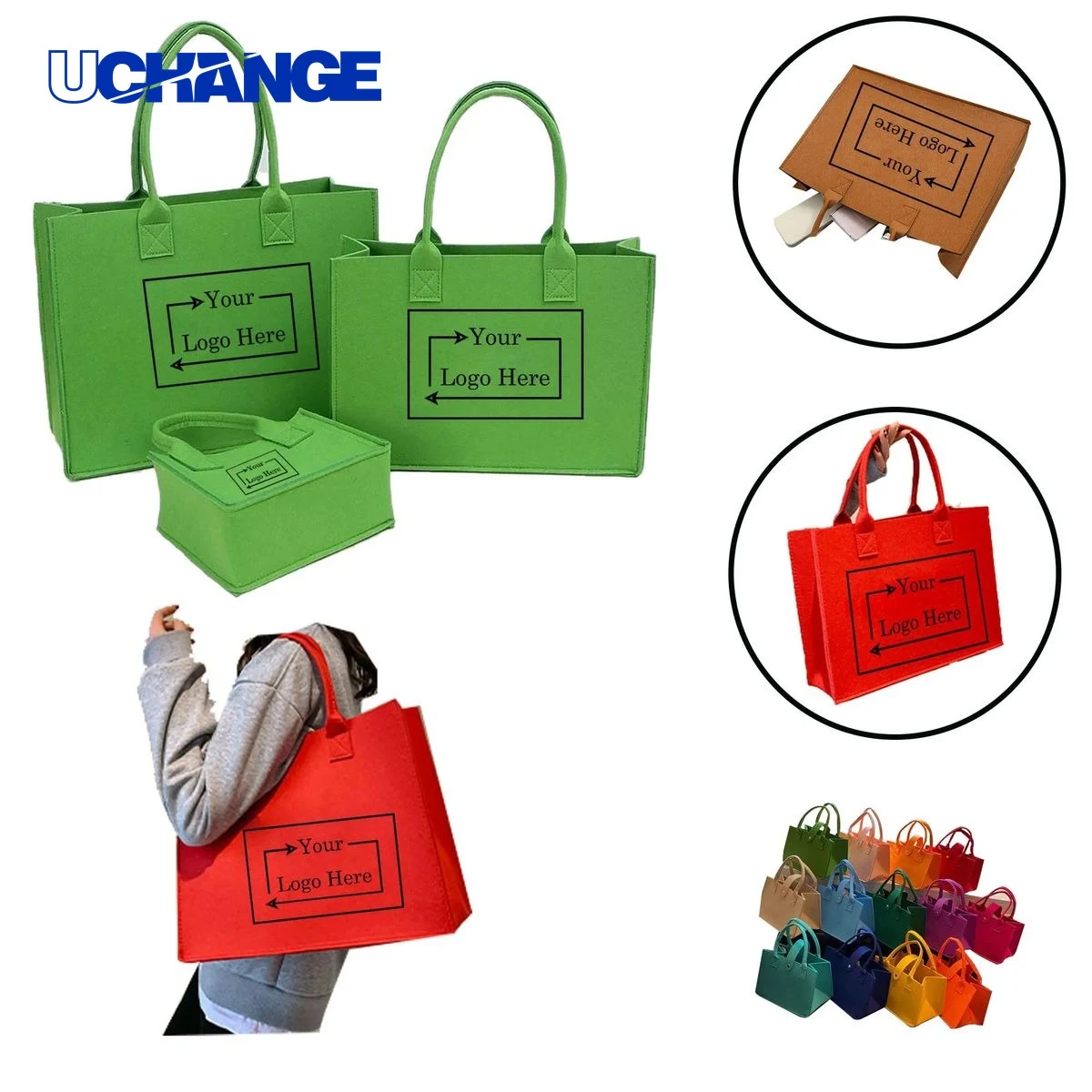 Sublimation Felt Mini Tote Bag 1