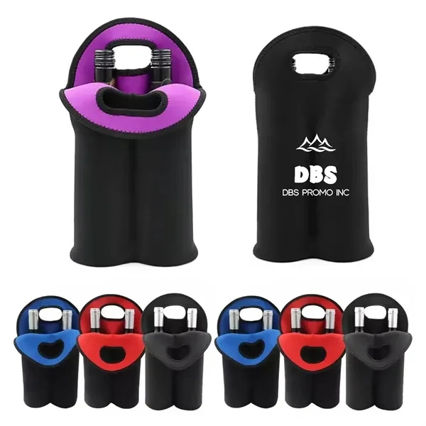 2 Bottles Neoprene Wire Carrier Bag 1