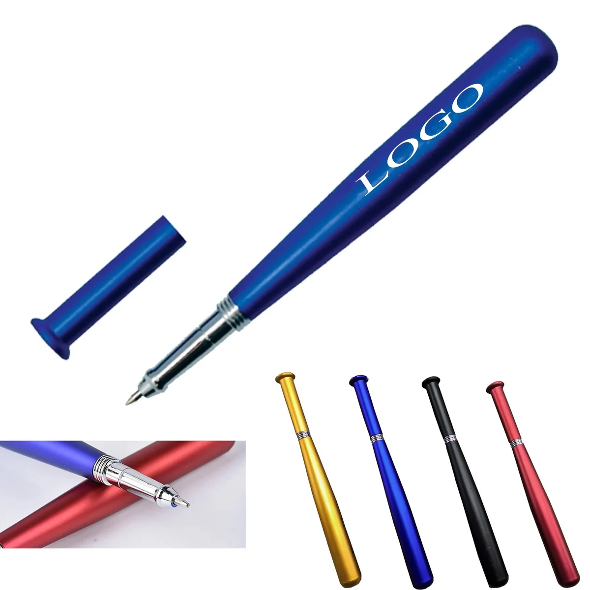 Metallic Baseball Bat Pen 1