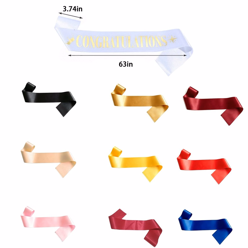 Blank Satin Ceremonial Sash