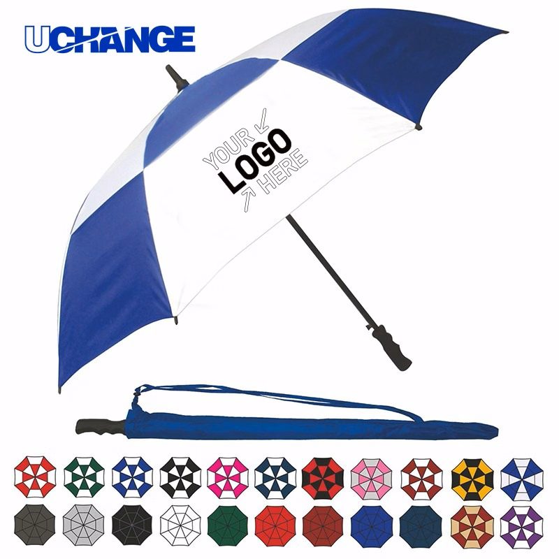 Wind-Vented Automatic Golf Umbrella for Outdoor Use