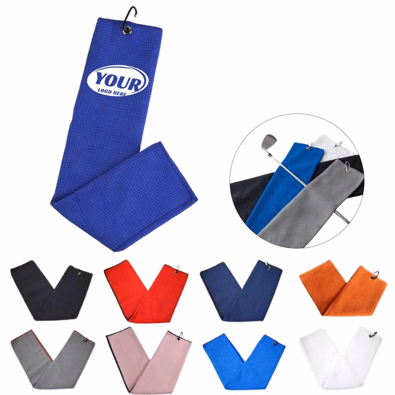 Microfiber Golf Towel With Carabiner Hook